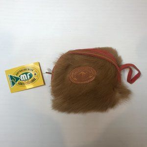 Genuine Kangaroo Leather/Fur Pouch by LEATHERGOODS